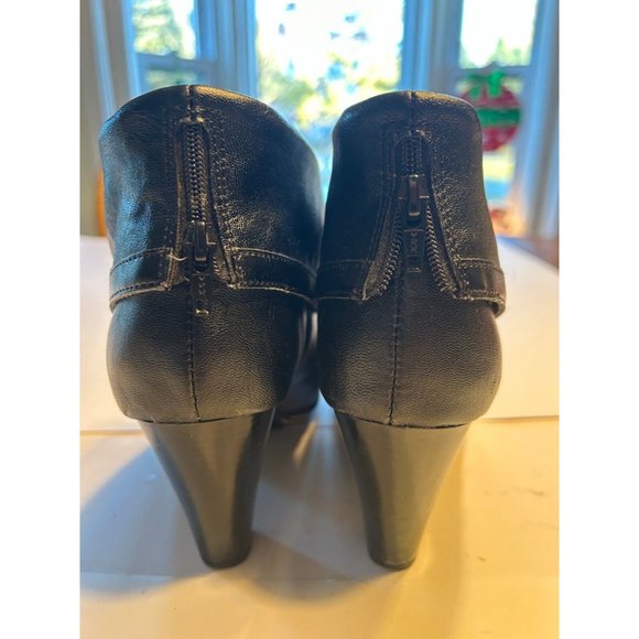 Women's Sox Tab Black Booties Target Size 9 Back Zipper - Picture 3 of 7